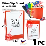 F4 Clip Board Single Wire Clip Board F4 Color PVC Clipboard F4-2340